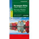Wegenkaart Noorwegen 2 Midden