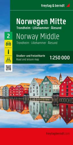 Wegenkaart Noorwegen 2 Midden