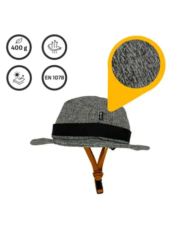 Vizorz SwitchCap fietshelm - Grey woolly stylish