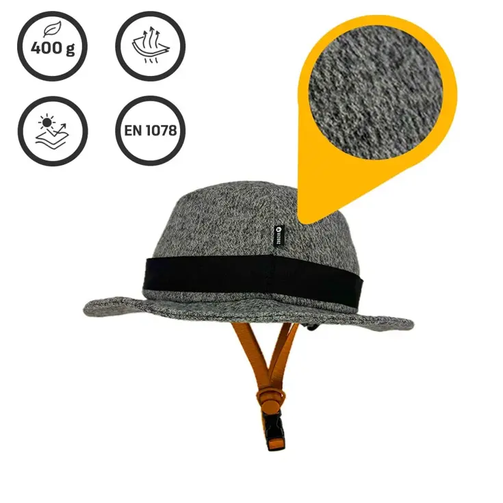 Vizorz SwitchCap fietshelm - Grey woolly stylish