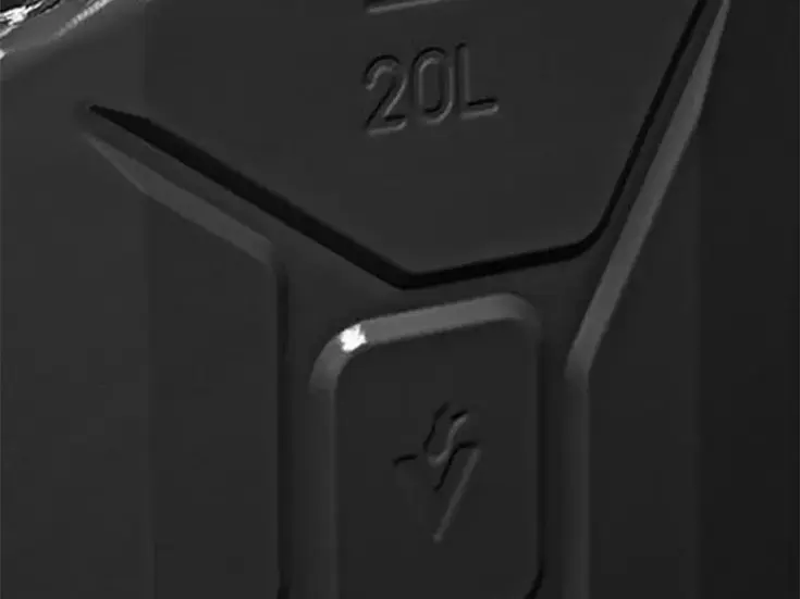 Stalen jerrycan - 20 liter - zwart