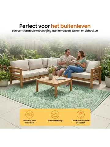 Buitenkleed - 183x290cm - Incl. Draagtas