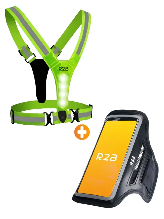 Hardloopvest oplaadbaar + Sportarmband