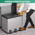 Avalo Prullenbak 3x20L - RVS