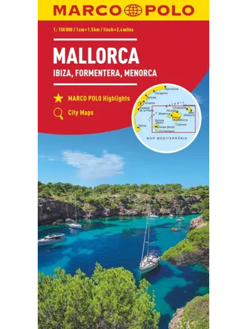 Wegenkaart Mallorca Ibiza 150.000