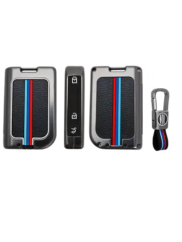 Metalen Sleutelhoesje voor Lync & Co grijs 01