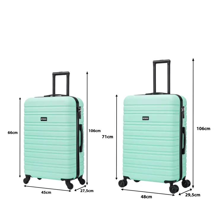 Kofferset 4 delige ABS 29 39 74 en 95L TSA-slot