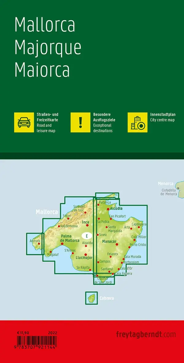 Wegenkaart Mallorca 1:50.000