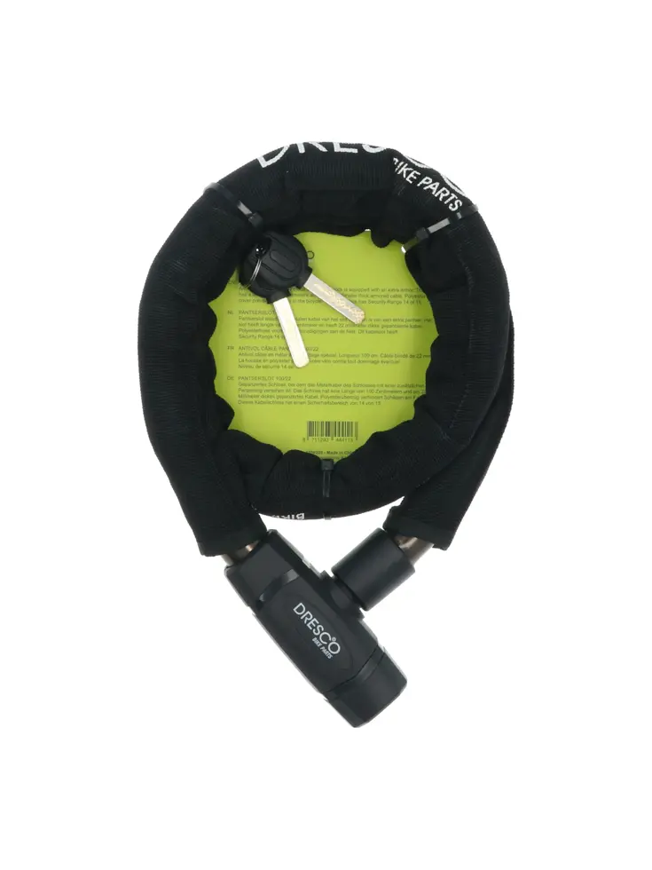 Pantserslot 100 cm met gepantserde kabel 22 mm