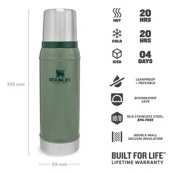 Stanley Thermosfles Groen - 750ml