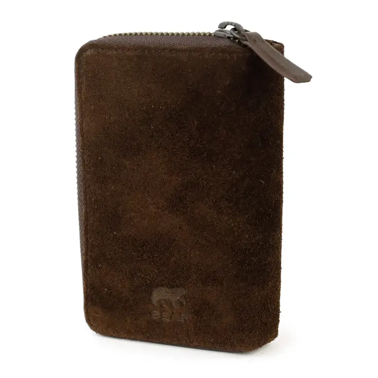 Loet - Suede ritsportemonne - 6 pasjes