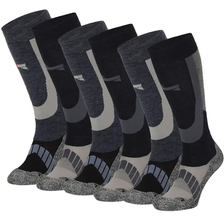 6 paar - Unisex - Skisokken
