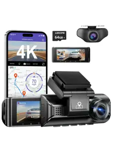M770 Pro 2CH 4K Wifi GPS 64gb dashcam