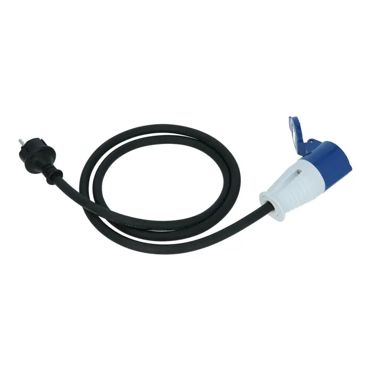 Adapterkabel Schuko Stekker naar CEE Contrastekker