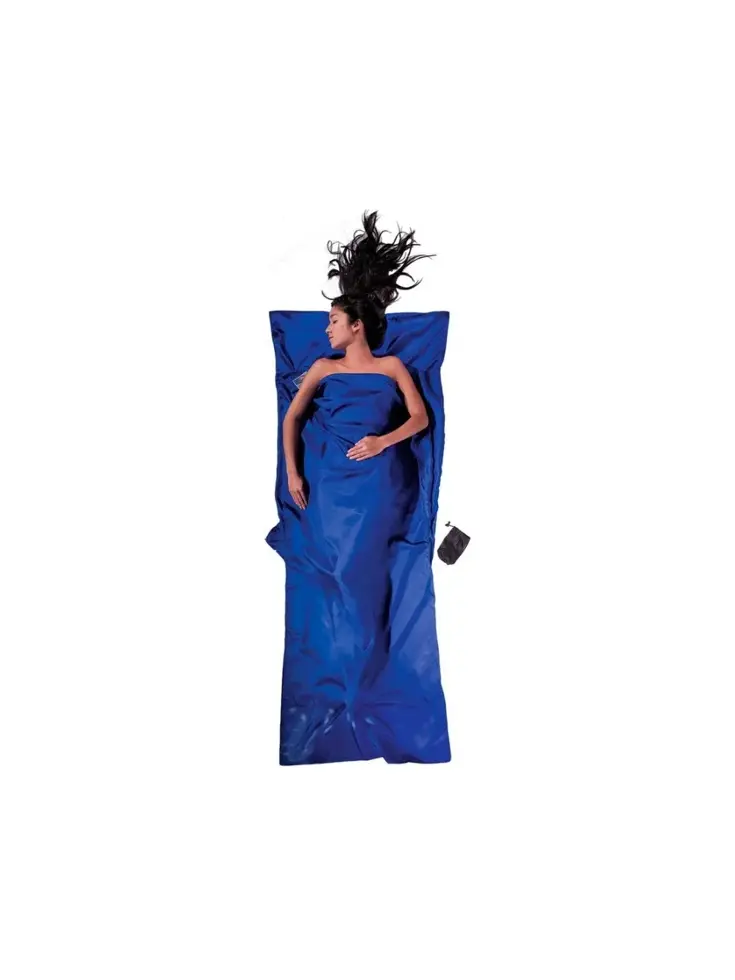Cocoon Travelsheet XL 100 % Zijde Ultramarine Blue