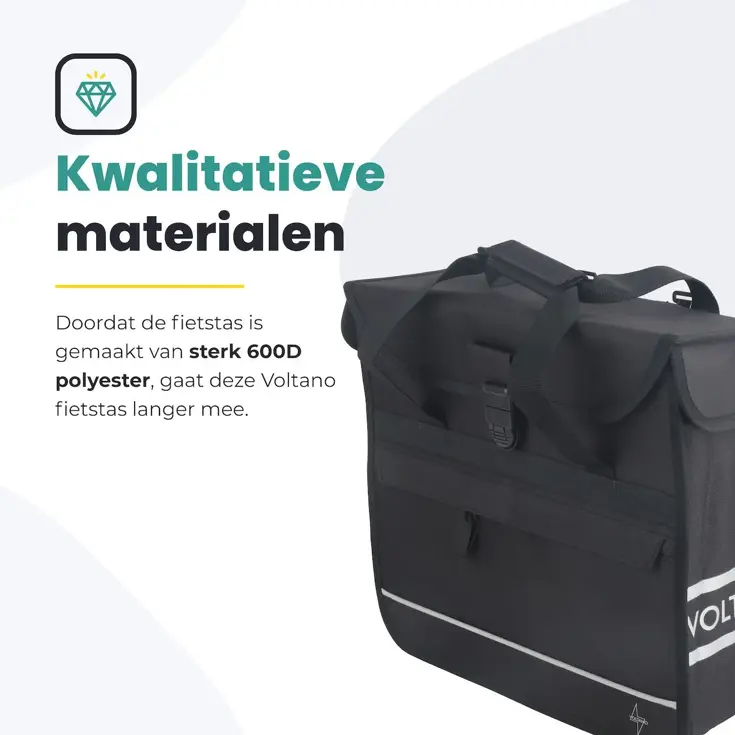 Voltano Enkele Shopper Fietstas 17 L