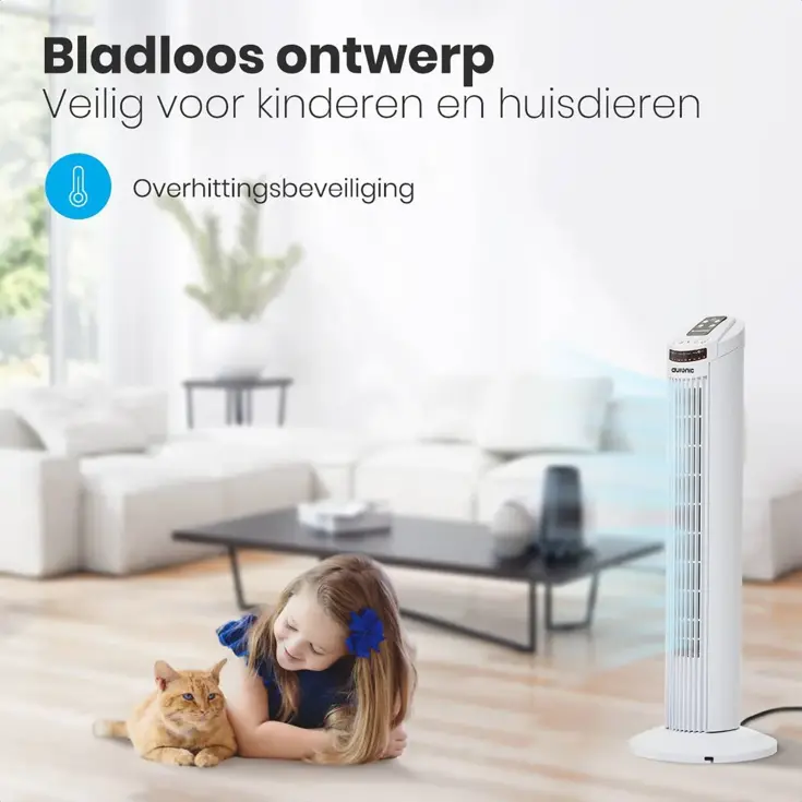 Torenventilator – 74cm – Wit