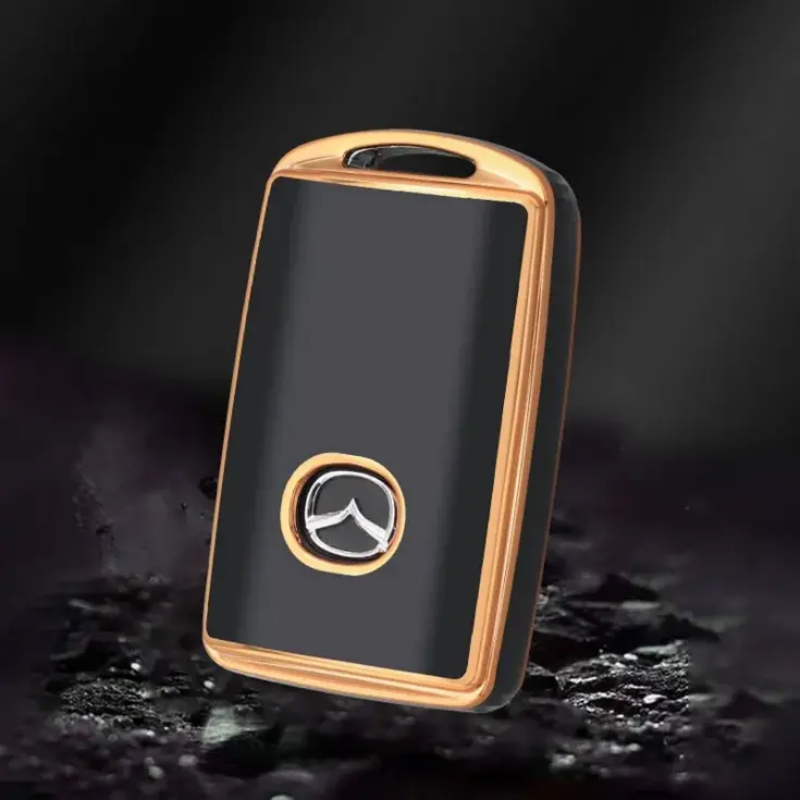 TPU Sleutelhoesje voor Mazda goud B3