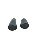 Ergonomische leren handvatten 135/92mm zwart