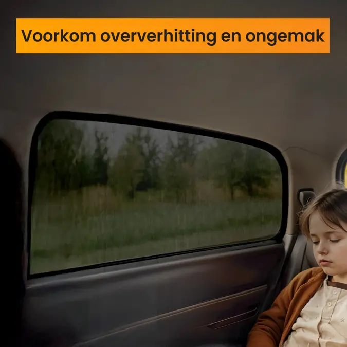 R2B Zonnescherm Auto Zijruit - Set van 2