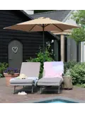 Parasol Luxe 6-ribs - Ø 300cm - ecru