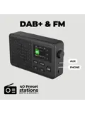 DAB57 DAB+/FM Radio Wekkerfunctie