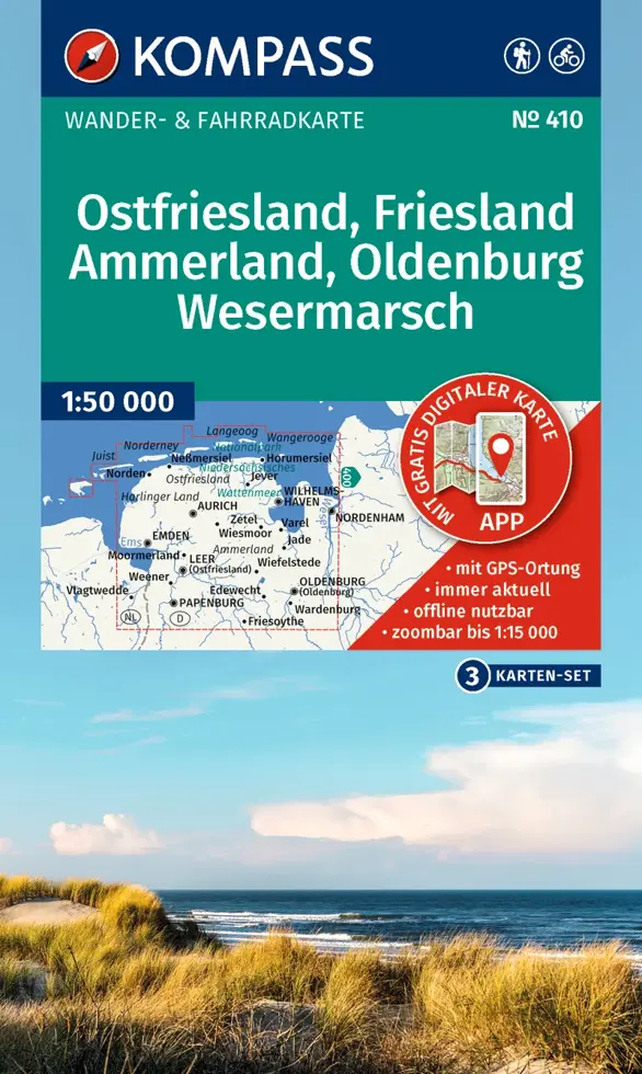 Wandelkaart WK410 Ostfriesland