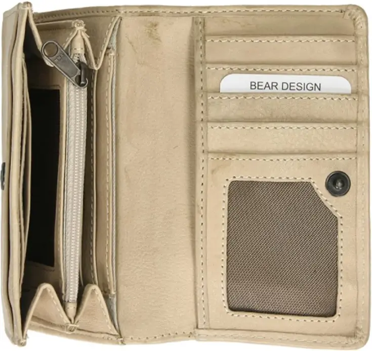 Flappie - Portemonnee - Leer - Overslag