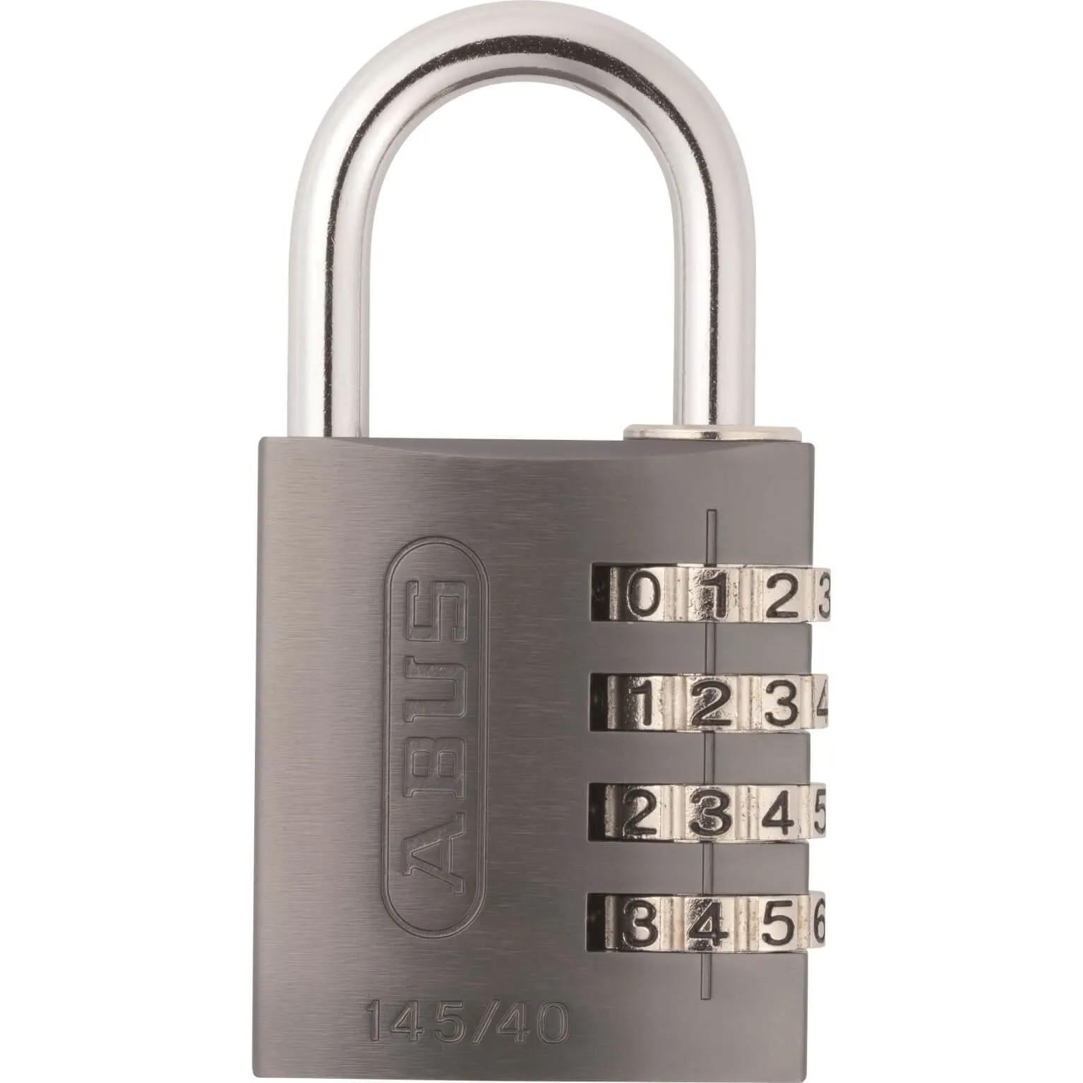 Abus  hangslot code 145/40 titanium  Zwart main product image