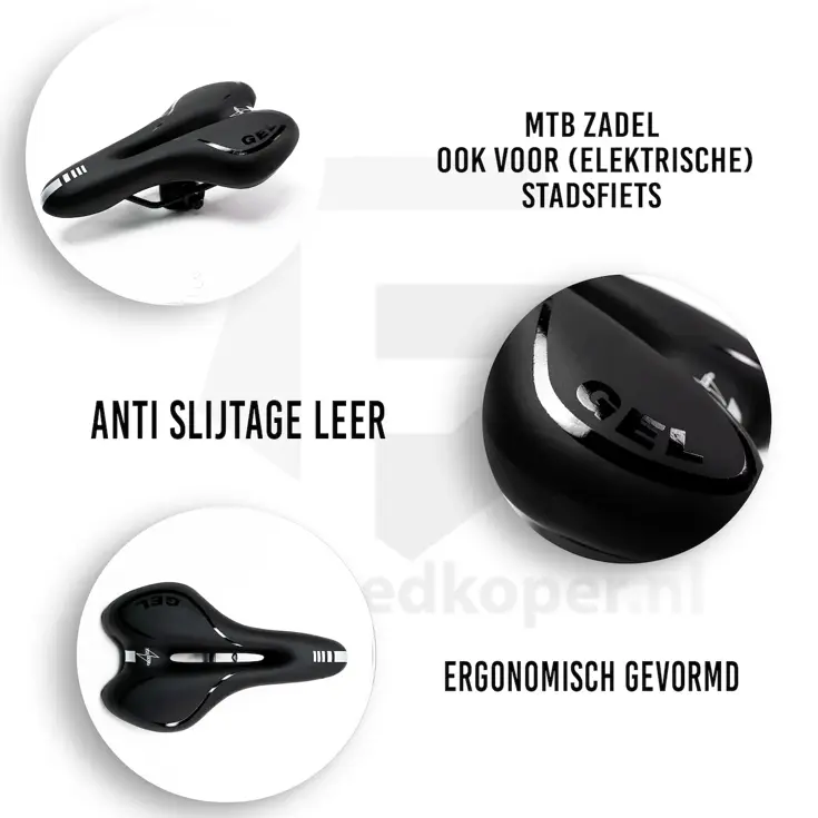 Gel Fietszadel Met Uitsparing