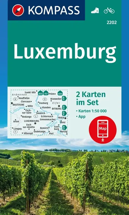 Wandelkaart WK2202 Luxemburg