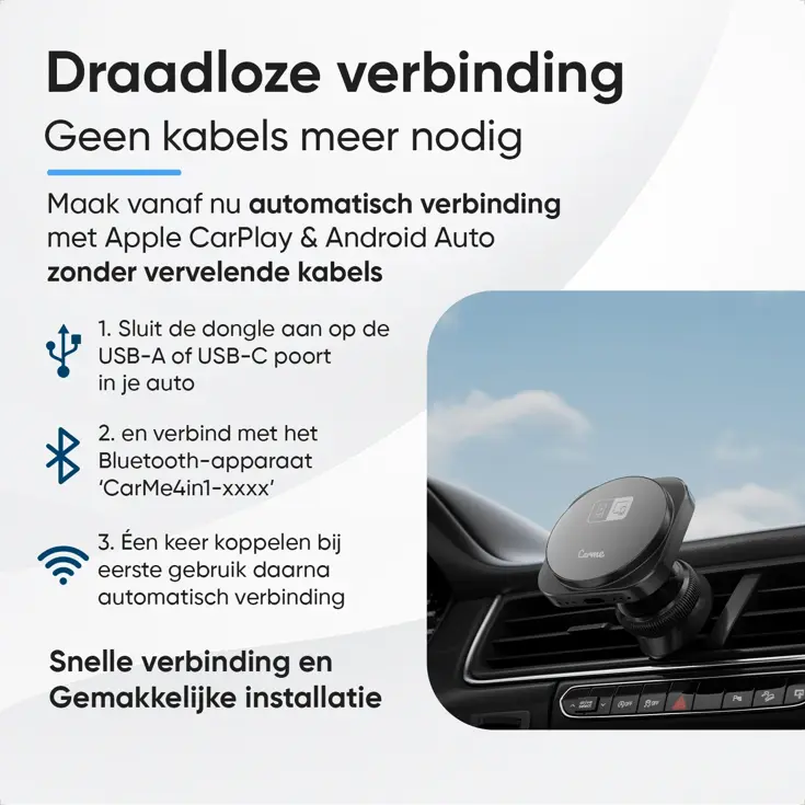 4-in-1 CarPlay & Android Auto Dongle Pro