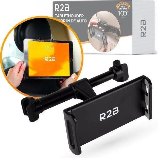 R2B  Stevige Tablet houder auto hoofdsteun  Zwart main product image