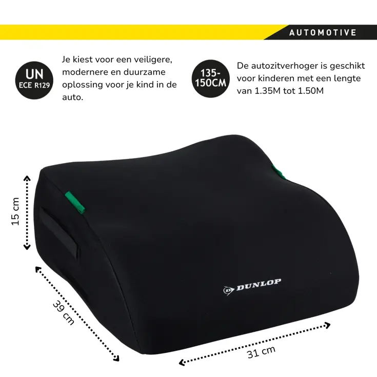 Kinderzitje Zwart - Stoelverhoger UN ECE