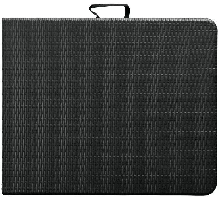 Klaptafel - 180cm - zwart - wicker