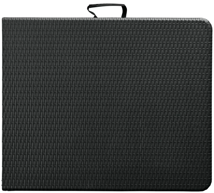 Klaptafel - 180cm - zwart - wicker
