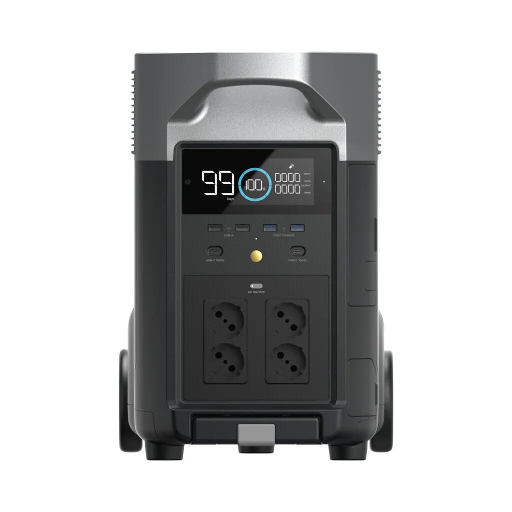 Ecoflow  Portable Power Station Delta Pro  Zwart main product image