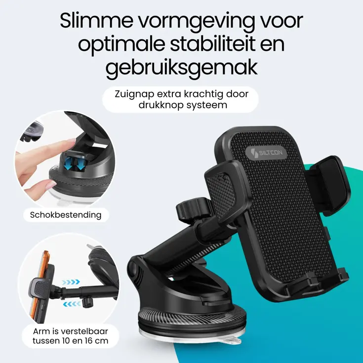 Telefoonhouder - Zuignap - 360° Verstelbaar
