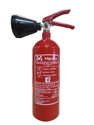 Mexxo CO2 brandblusser 2 kg vorstvrij