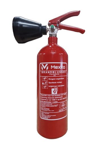 Mexxo CO2 brandblusser 2 kg vorstvrij