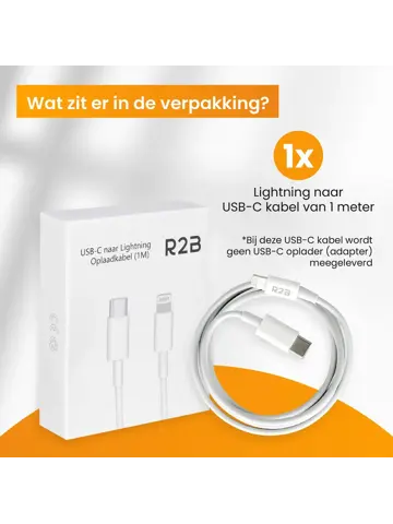 USB-C naar Lightning Kabel - 1 Meter