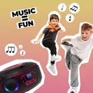 Denver TDB212PINK DAB+/FM Radio Boombox