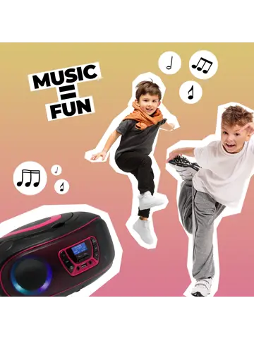 TDB212PINK DAB+/FM Radio Boombox