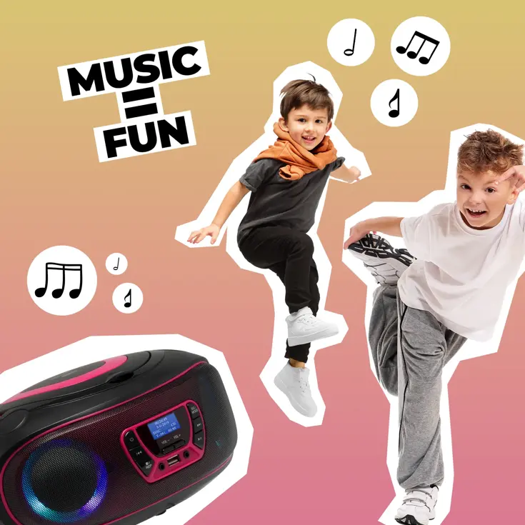 TDB212PINK DAB+/FM Radio Boombox