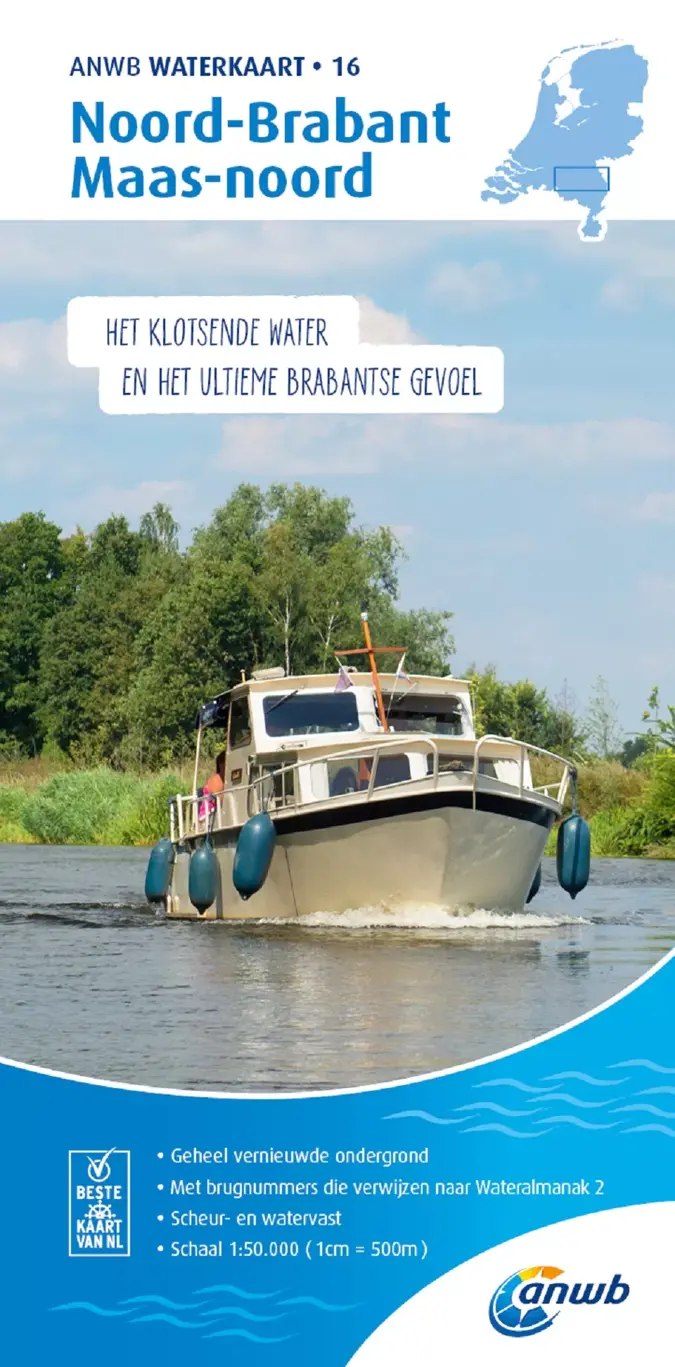 ANWB Waterkaart 16 - Noord-Brabant/ Maas-Noord