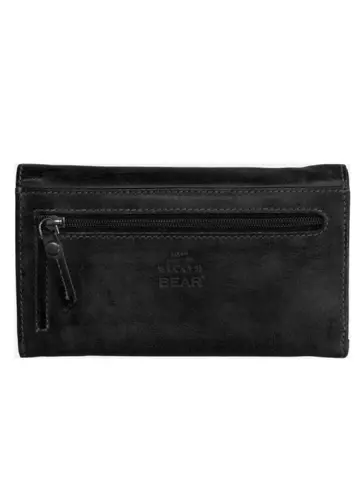 Sweety - XL portemonnee - Leer - Drukknoop