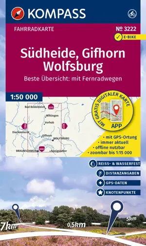 Fietskaart FK 3222 Südheide - Gifhorn