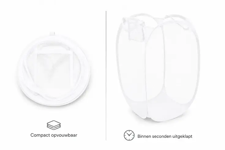 Opvouwbare Wasmand 64 Liter - Opbergmand