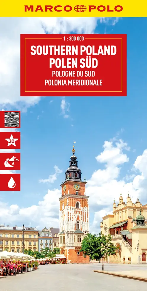 Wegenkaart Polen Zuid