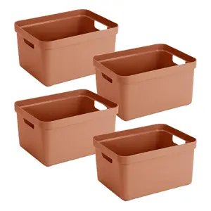 Sigma home - Opbergbox - 32L terra - 4-delig